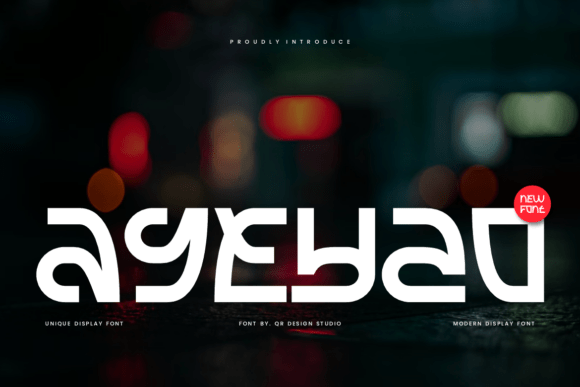 Ageyzo: A Bold, Grounded Display Typeface for Thoughtful Design