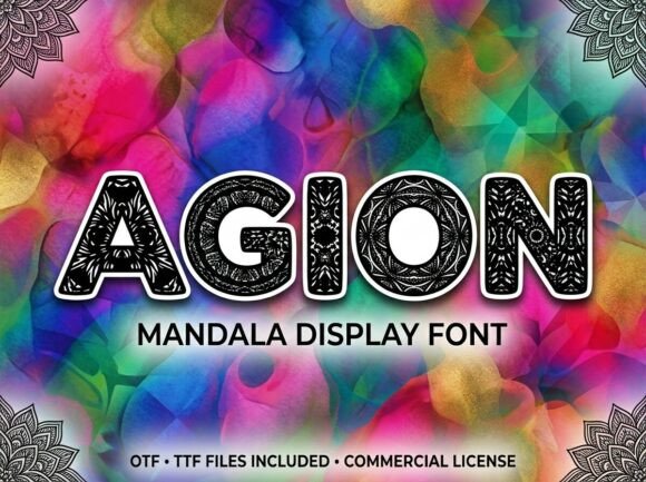 Agion: A Decorative Font That Anchors Your Digital Brand