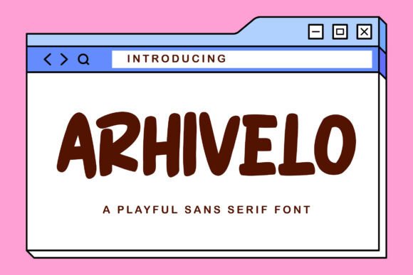 Arhivelo: A Playful Sans Serif Font for Handmade Brands