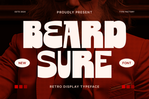 Beardsure: A Bold Retro Display Typeface That Commands Attention