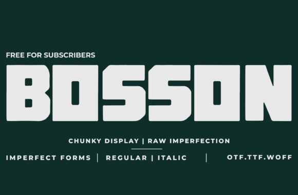 Bosson: A Bold Sans Serif Font for Confident Branding