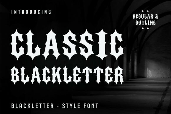Classic Blackletter: A Bold Display Typeface for Editorial Impact