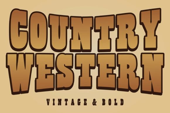 Country Western Font: A Slab Serif That Commands Attention