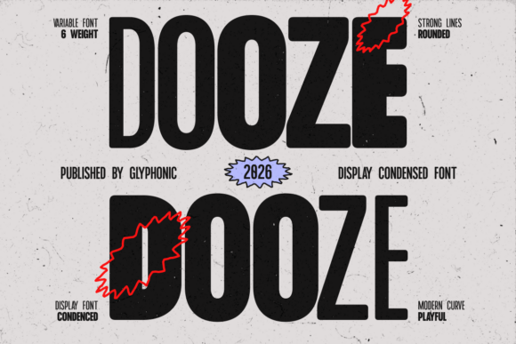 Dooze: A High-Impact Sans Serif Display Font for Digital Design