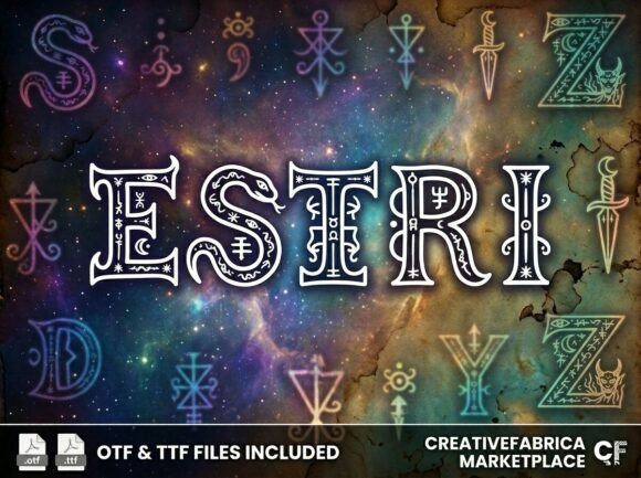 Estri: A Decorative Display Font That Elevates Digital Branding