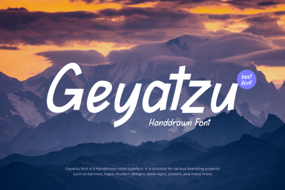 Geyatzu: A Handdrawn Sans Serif Font That Feels Like Home
