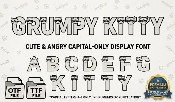 Grumpy Kitty: A Display Font That Speaks Before You Do
