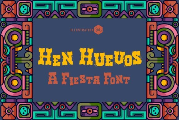 Hen Huevos: A Playful Serif Font for Handmade Labels & Invitations