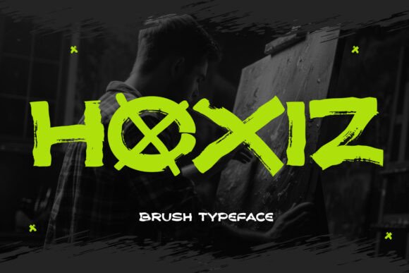 Hoxiz: A Hand-Drawn Brush Typeface That Feels Like Your Best Creative Impulse