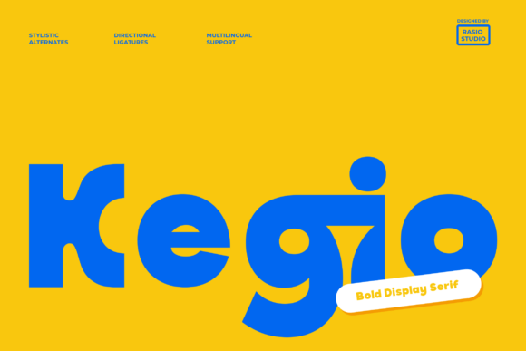 Kegio: A Bold Display Serif for Expressive Brand Identity