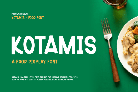 Kotamis: A Bold, Grounded Display Typeface for Editorial Clarity