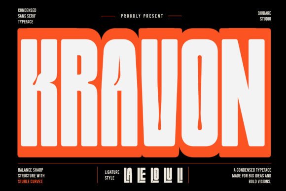 Kravon: A Condensed Sans Serif That Anchors Editorial Calm