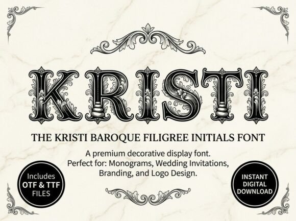Kristi: A Decorative Display Font That Commands Attention