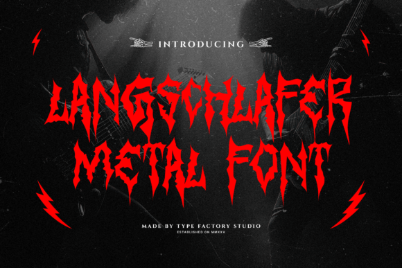 Langschlafer: A Display Typeface That Screams Before You Scroll