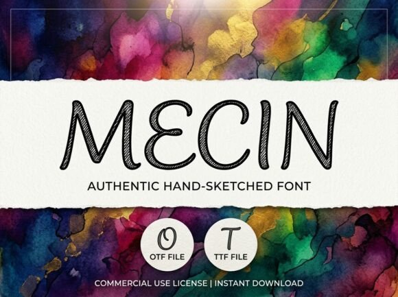 Mecin: A Decorative Display Font That Holds Its Own