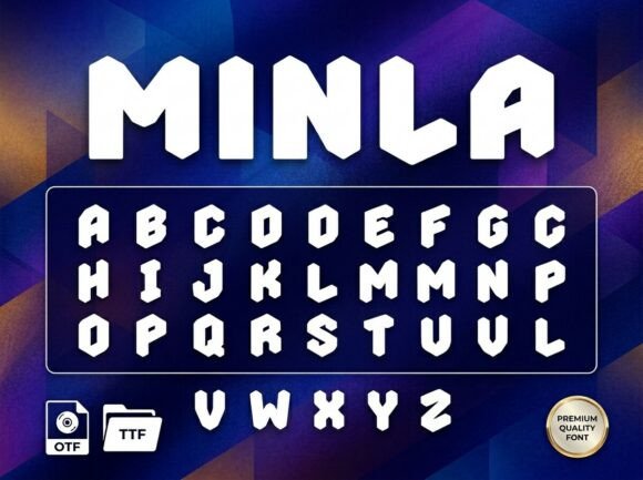 Minla: A Standout Decorative Typeface for Handmade Creators