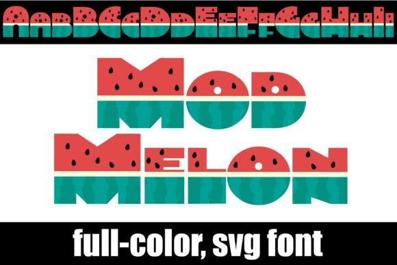 Mod Melon: A Bold, Geometric Color Font for Handmade Makers