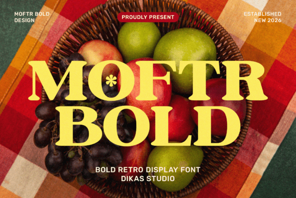 Moftr: A Bold Vintage Serif Font for Handmade Charm