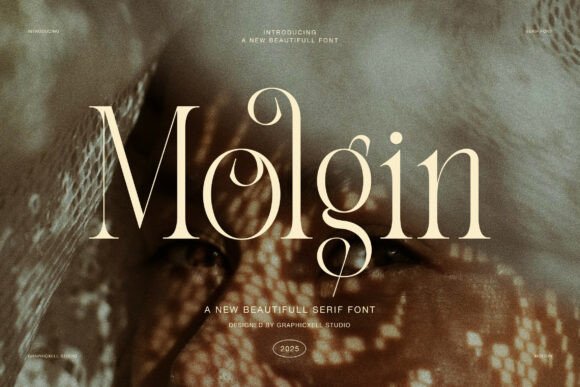 Molgin Serif Font for Handmade Labels & Luxury Printables