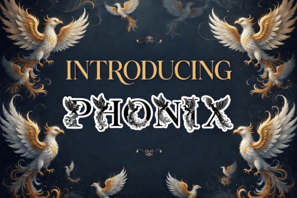 Phonix: A Dramatic Display Font for Bold Digital Branding