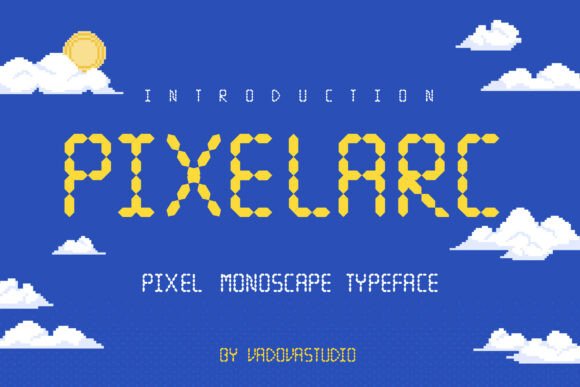 Pixelarc: A Retro Pixel Typeface for Bold Digital Branding