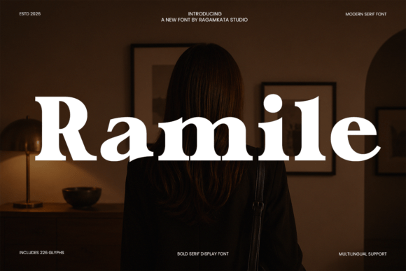 Ramile: A Bold Modern Serif Font for Handmade Creators