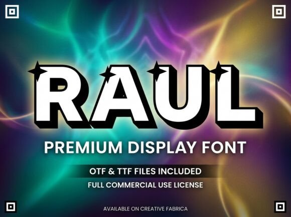Raul: A Decorative Display Font That Commands Attention