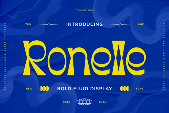 Ronelle: A Bold Display Typeface for Expressive Brand Identities