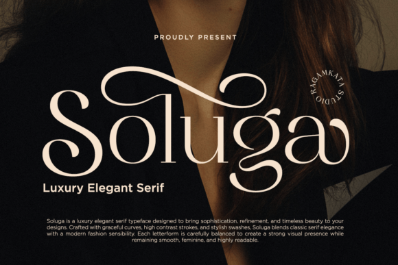 Soluga: A Serif Font That Speaks Luxury With Quiet Confidence