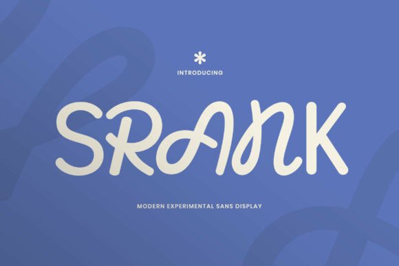 Srank: A Playful Sans Serif Font for Handmade Brands