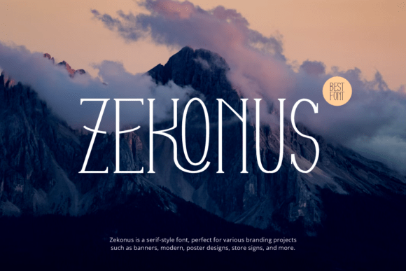 Zekonus: A Serif Font That Feels Like Home